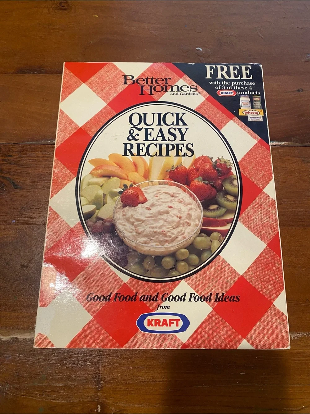 Better Homes And Gardens Quick & Easy Recipes Cookbook - Red Plaid Cover 1988
